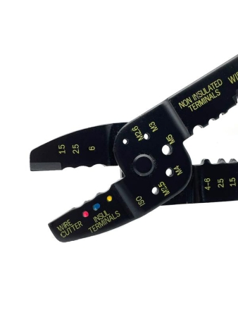 Пресс-клещи для изолированных и неизолированных кабельных наконечников 0.75-6кв.мм FELO 59232040