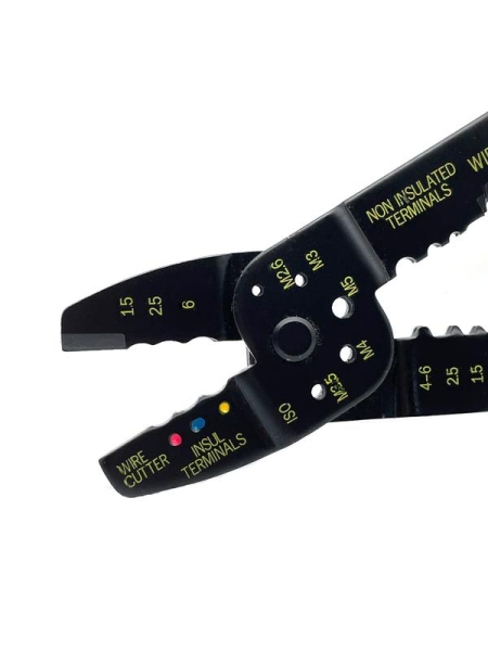 Пресс-клещи для изолированных и неизолированных кабельных наконечников 0.75-6кв.мм FELO 59232040