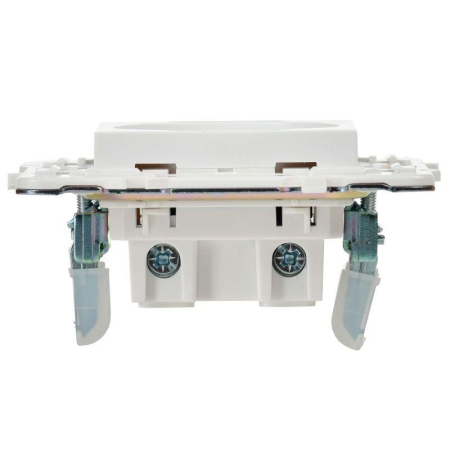 Розетка SKANDY 10А без заземл. без защ. шторок SK-R02W арктич. бел. IEK SK-R10-10-K01