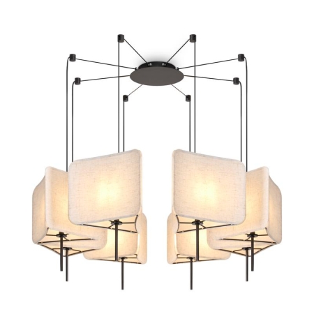 Светильник подвесной Bricola 8х40Вт E14 IP20 Freya FR5511PL-08B