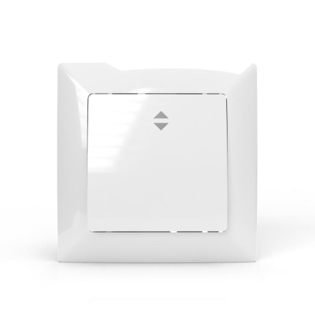 Переключатель проходной 1-кл. СП AVA 10А IP20 в сборе бел. TOKOV LIGHTTKL-AV-P1F-C01