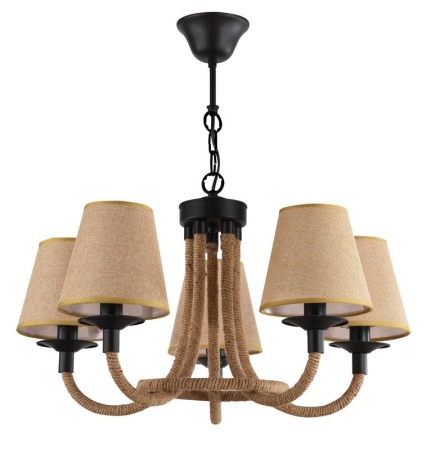 Люстра Corda 60Вт E14х5 IP20 Freya FR4402-PL-05-GB