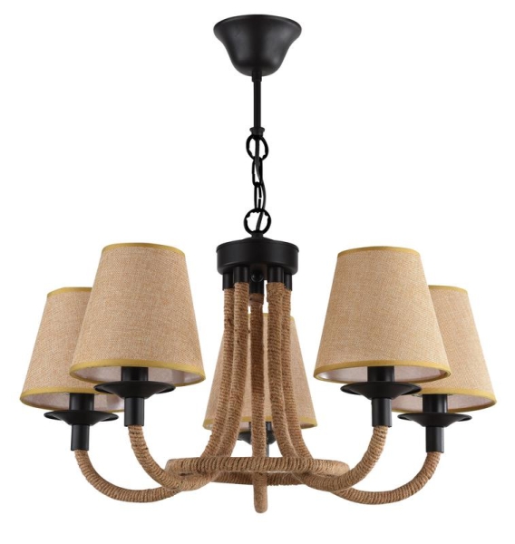 Люстра Corda 60Вт E14х5 IP20 Freya FR4402-PL-05-GB