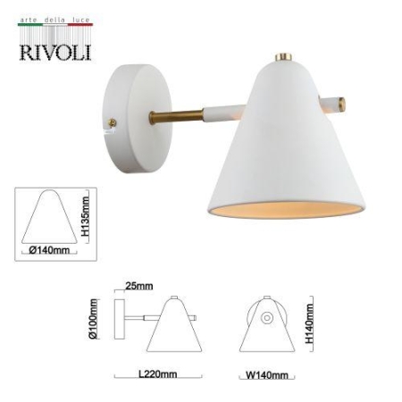 Бра светильник Chelsea 3141-401 настенный 1хE14 40Вт модерн Rivoli Б0055465