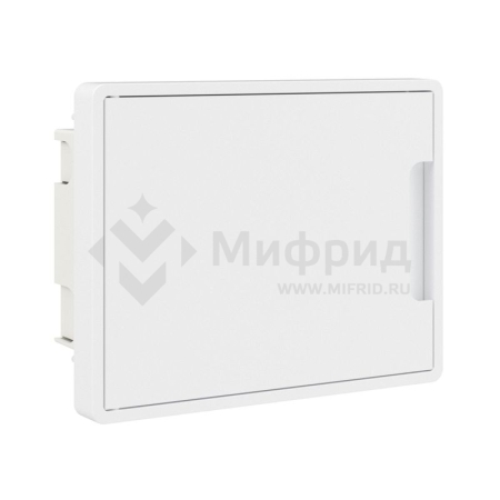 Щиток встраиваемый Фрейм (FRAME) 8мод. с бел. дверцей с 2 шинами PEN на 6 и 8 отверст. бел. DKC F08B1WW