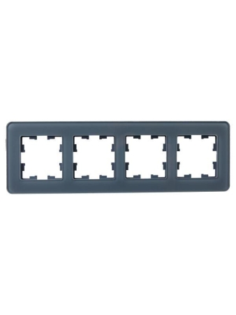 Рамка 4-м BRITE РУ-4-2-Бр стекло графит RE IEK BR-M42-G-41-K53