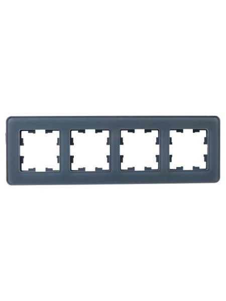 Рамка 4-м BRITE РУ-4-2-Бр стекло графит RE IEK BR-M42-G-41-K53