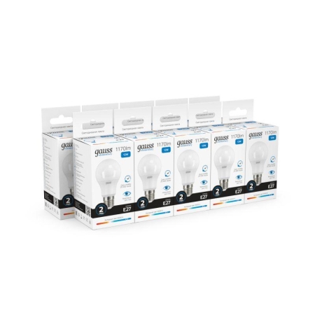 Лампа светодиодная Elementary 12Вт A60 грушевидная 6500К холод. бел. E27 1170лм GAUSS 23232