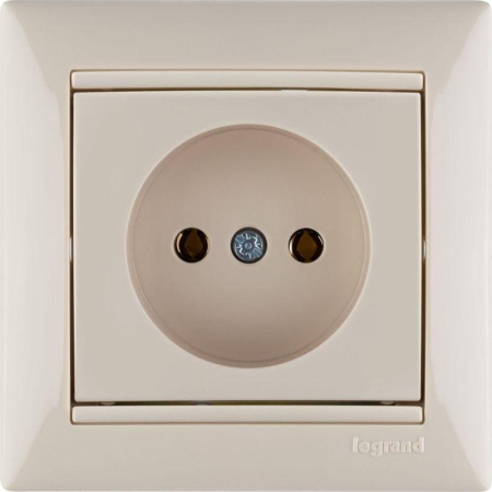 Розетка 1-м СП Valena 16А IP21 без заземл. на винтах механизм сл. кость IEK 774316