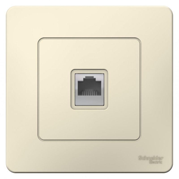 Розетка телефонная 1-м СП Blanca RJ11 молочн. SE BLNIS011002