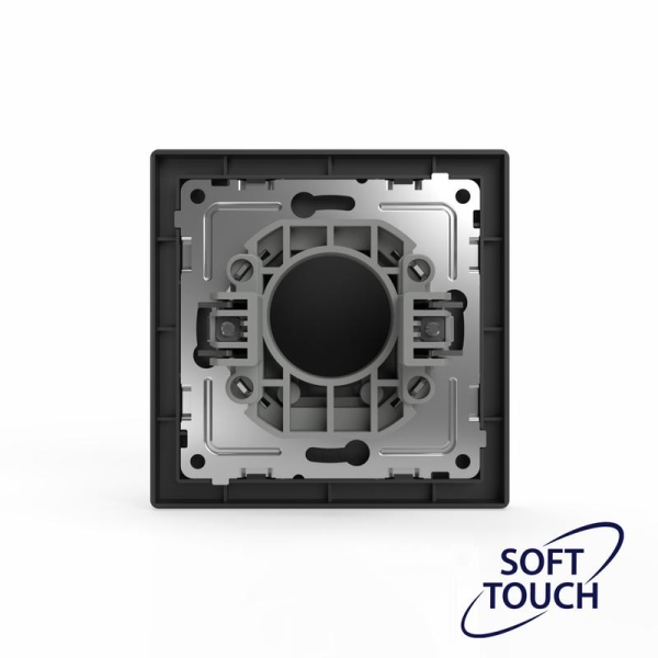 Вывод кабеля СП Pixel IP20 механизм карбон TOKOV ELECTRIC TKE-PX-CP-C14