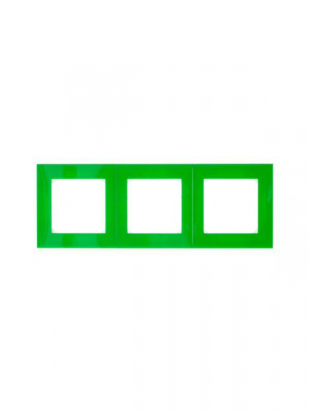 Рамка Levit 3п зел./дым. черн. ABB 2CHH015030A6067