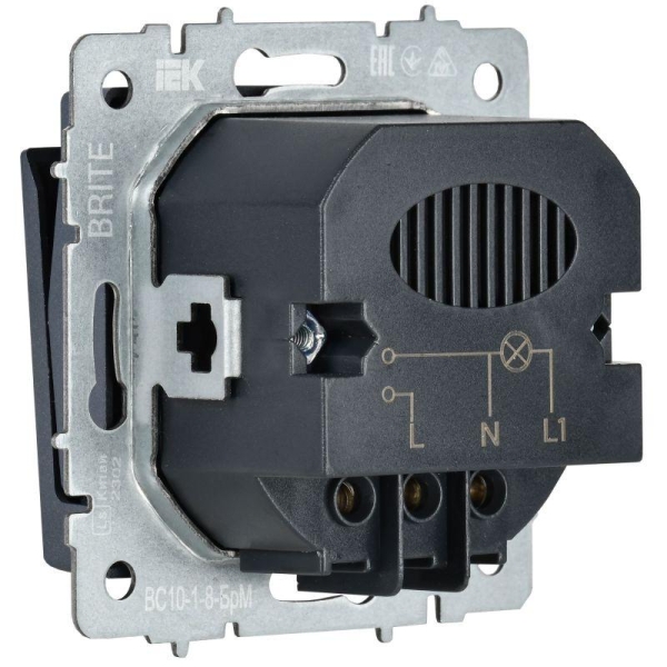Выключатель карточный BRITE 30А ВС10-1-8-БрМ механизм маренго IEK BR-V11-0-10-K35