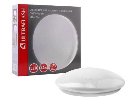 Светильник светодиодный LBS-8524 24Вт 4500К звезды настенно-потолочный Ultraflash 15157
