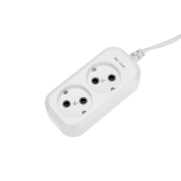 Удлинитель 2х3м без заземл. 2х0.75 бел. PROCONNECT 13-4201