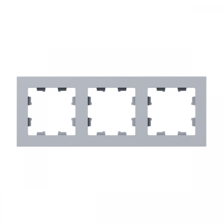 Рамка 3-м Эпика пластик алюм. EKF UP1-FPA-03