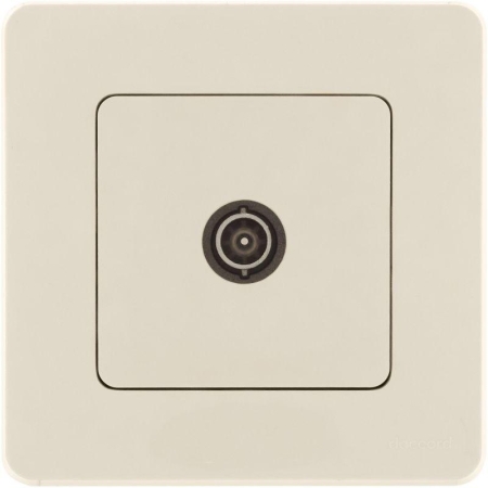 Розетка телевизионная проходная TV Inspiria 14дБ 5-862мГц механизм сл. кость IEK 673861