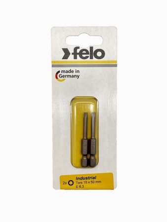 Бита Е6.3 TX15х50 Industrial (блист.2шт) FELO 03615536