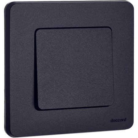 Выключатель кнопочный Inspiria 6А 250В без фиксации НО/НЗ механизм антрацит IEK 673693