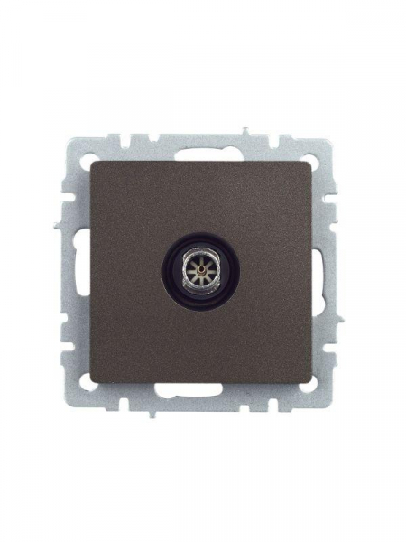 Розетка телевизионная оконечная TV СП Brite РТВ11-0-БрТБ механизм бронза IEK BR-A10-O-K45