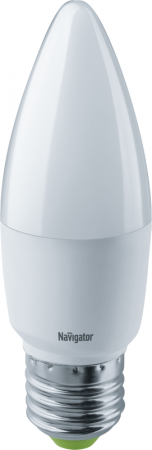Лампа светодиодная 94 494 NLL-C37-7-230-4K-E27-FR 7Вт свеча 4000К нейтр. бел. E27 560лм 176-264В Navigator 94494