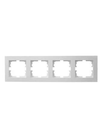 Рамка 4-местн. горизонт. VESNA бел. LEZARD 742-0200-149