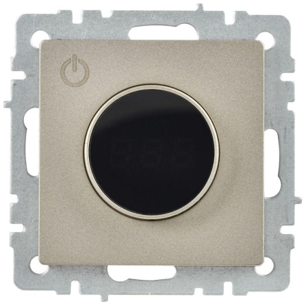 Термостат электронный с индик. BRITE СП IP20 ТС10-1-БрШ механизм шампань IEK BR-RT11-K37