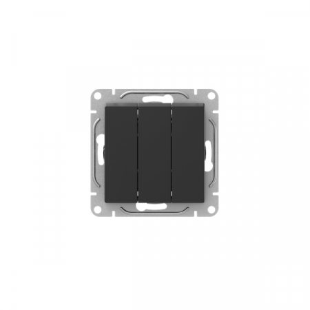 Выключатель 3-кл. СП Эпика механизм черн. EKF UP1-SWB-31