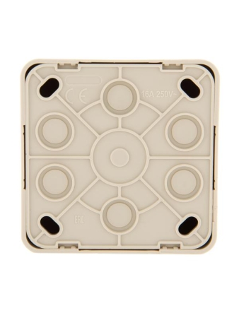 Розетка телевизионная проходная TV 1-м ОП Viola крем. LEZARD 751-0300-129