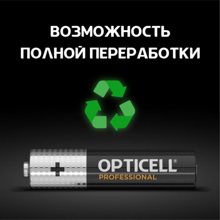 Элемент питания алкалиновый AAA/LR03 (блист. 4шт) Professional Opticell 5052002/6052002