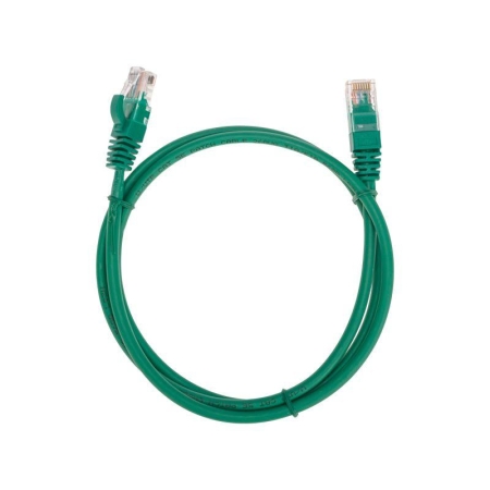 Патч-корд U/UTP CAT 5e RJ45-RJ45 26AWG LSZH зел. 1м Rexant 02-0106-1