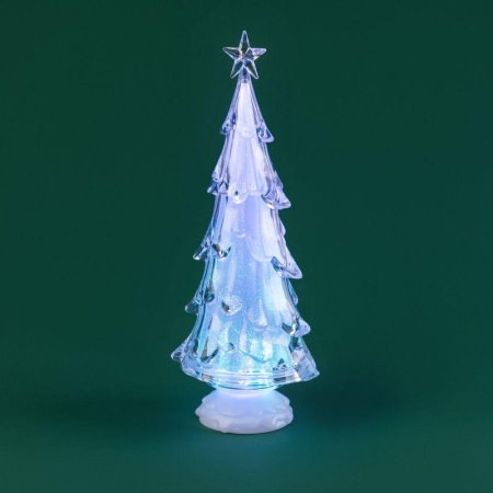 Фигура светодиодная "Елочка со звездой" 37см 1LED 0.1Вт IP20 на подставке элементы питания 4хAAA (не в компл.) Neon-Night 513-026