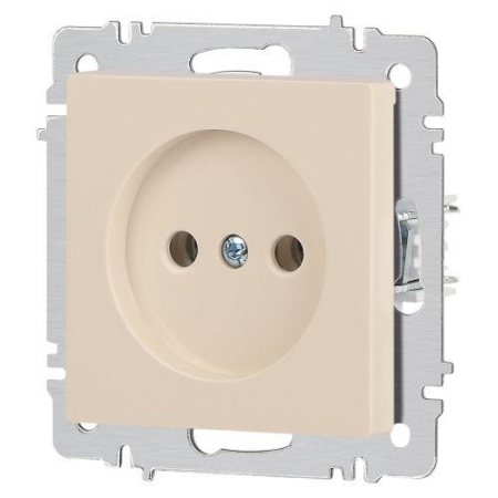 Розетка 1-м СП Accent 6-201-02 16А IP20 250В 2P сл. кость Intro Б0063659