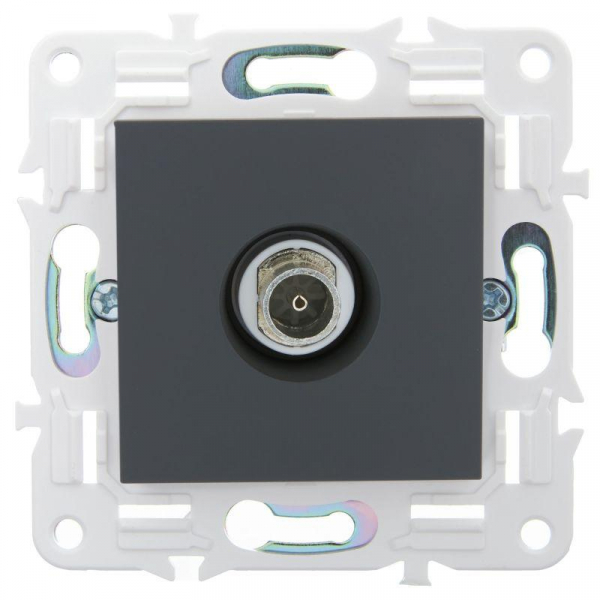 Розетка TV оконечная SKANDY SK-A12G графит IEK SK-A10-O-K53