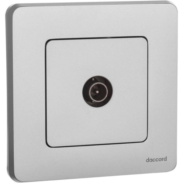 Розетка телевизионная оконечная TV Inspiria 10дБ 5-862мГц механизм алюм. IEK 673872