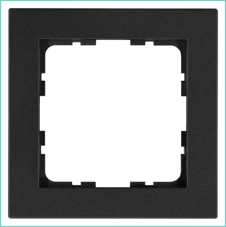 Рамка 1-м G-Classic антрацит Jasmart G1001B