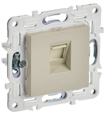 Розетка компьютерная RJ45 кат.5E SKANDY SK-K01B беж. IEK SK-K10-1-K10