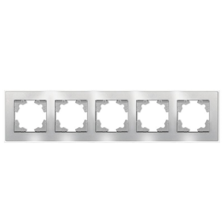 Рамка 5-м Афина стеклянная серебр. UNIVersal 2270