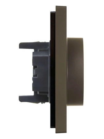 Розетка 2-м СП FORTE&PIANO FP324 16А с заземл. без защ. шторок безвинт. крепл. сер. IEK FP-R21-16-1-K03