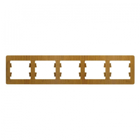 Рамка 5-м Glossa горизонт. дер. дуб SE GSL000505
