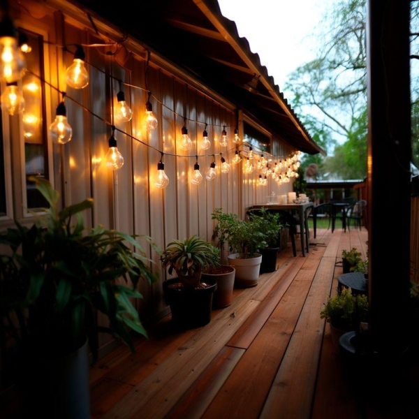 Гирлянда "Белт Лайт" 2жил. шаг 40см подвесные патроны E27 1320Вт IP65 влагостойкая (уп.100м) Neon-Night 331-231