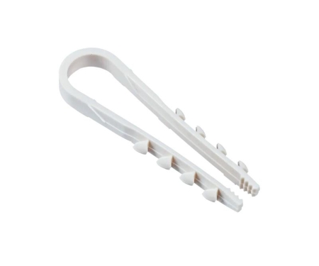 Дюбель-хомут PCD-R 19-25-65-100WH для круглого кабеля PA6.6 (уп.100шт) Jazzway 5054820