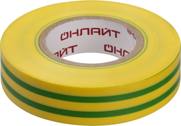 Изолента ПВХ 90 601 OIT-B19-20-YG желт./зел. ОНЛАЙТ 90601