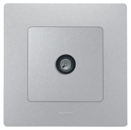 Розетка телевизионная оконечная TV СП Etika 5дБ 5-862МГц механизм алюм. IEK 672465