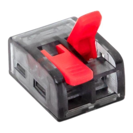 Клемма строительно-монтажная СМК 221-612 2-проводная 0.5-4.0(6)кв.мм с рычагом (уп.50шт) PROxima EKF plc-smk-221-612