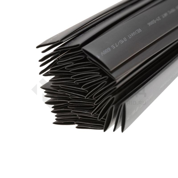 Трубка термоусадочная ТУТ нг 15.0/7.5 черн. 1м REXANT 21-5006