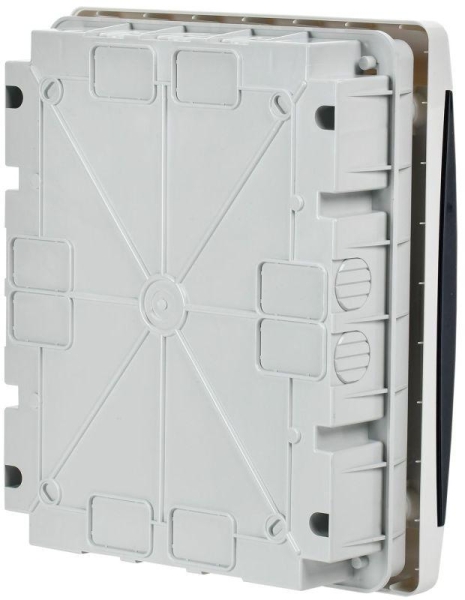 Корпус ЩРВ-П-18 UNION Compact IP41 черн. прозр. дверь пластик. IEK UIC-KP12-V-18-41-K01