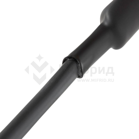 Трубка термоусадочная двустенная клеевая 19.1/9.55 (2:1) черн. 1м (уп.10шт) Rexant 26-2107