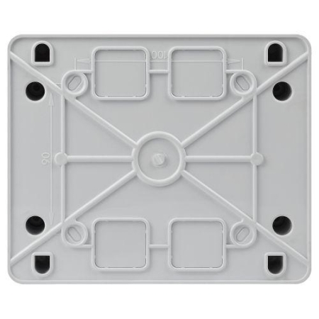 Корпус навесной ЩРН-П-6 ЭРА COMFORT IP41 прозр. крышка пластик. бел. ЭРА Б0067468