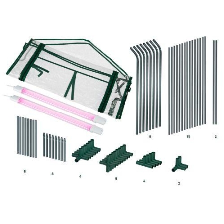 Теплица FITO-House-max со светильниками в компл. 2720х920х920мм 3отсека Эра Б0059876